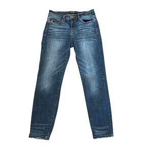Judy Blue Jeans Relaxed Fit Dark Wash Denim Stretch Comfy Classic Easy Size 28